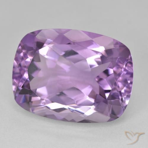 Améthyste Light-Medium Violet naturelle Coussin, 19.35 ct, VVS