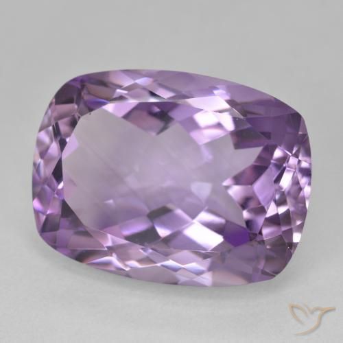 Améthyste Violet moyen naturelle Coussin, 20.06 ct, VVS