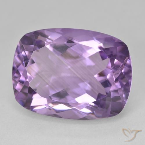Améthyste Violet moyen naturelle Coussin, 18.89 ct, VVS