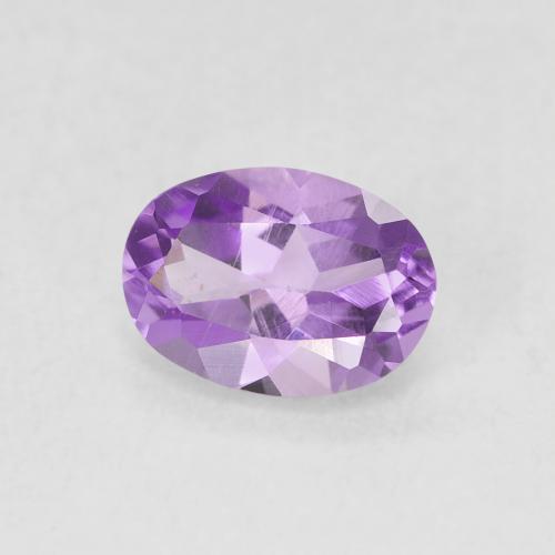 Améthyste Violet Rosâtre naturelle ovale, 0.63 ct, VS