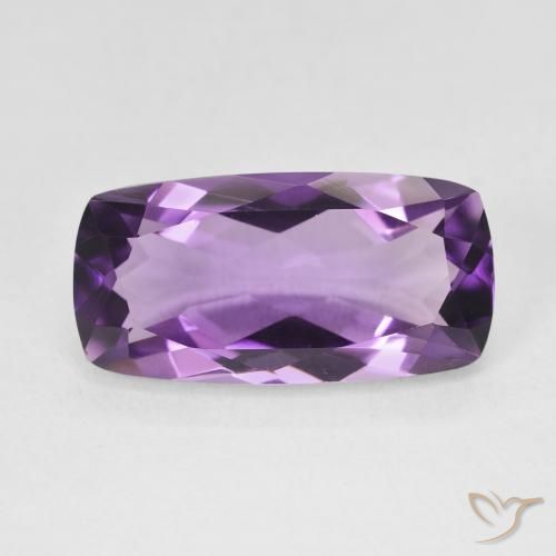 6.98ct Naturel Light-Medium Violet Améthyste, Coussin, VVS
