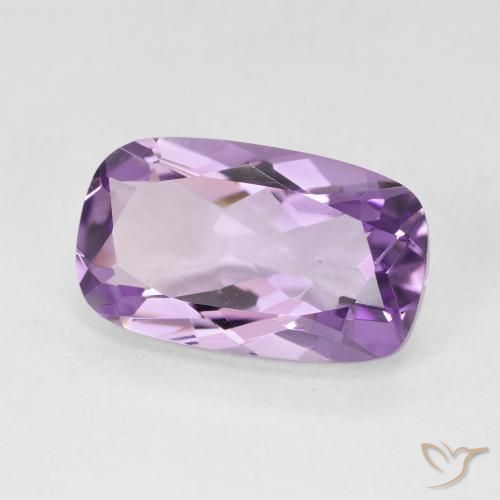 Améthyste Violet moyen naturelle Coussin, 5.50 ct, VVS