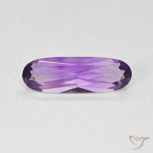 1.16ct Naturel Violet Rosâtre Améthyste, ovale, VVS-VS