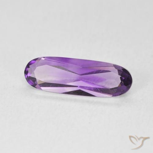 Améthyste Violet Rosâtre naturelle ovale, 1.16 ct, VVS-VS