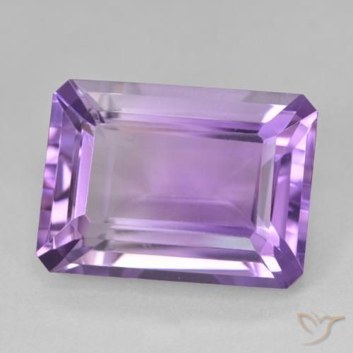 Améthyste Pourpre violacé profond naturelle Octogone / coupe Émeraude, 15.44 ct, VVS
