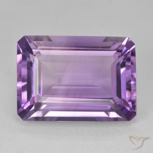 15.60ct Naturel Pourpre violacé moyen Améthyste, Taille émeraude, VVS