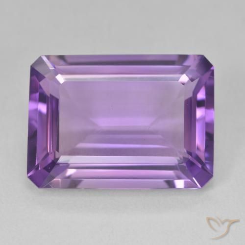 13.17ct Naturel Violet violacé Améthyste, Taille émeraude, VVS