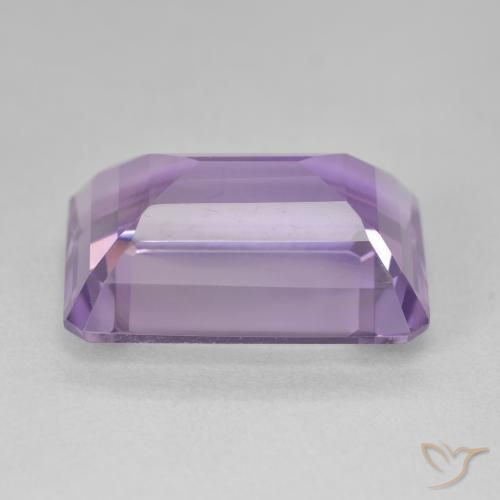 Améthyste Violet vif naturelle Octogone / coupe Émeraude, 14.30 ct, VVS