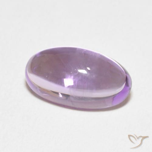 Améthyste Violet rose moyen naturelle ovale, 3.71 ct, Transparent