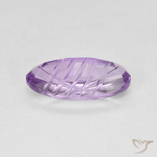 Améthyste Violet rose moyen naturelle ovale, 2.03 ct, Transparent