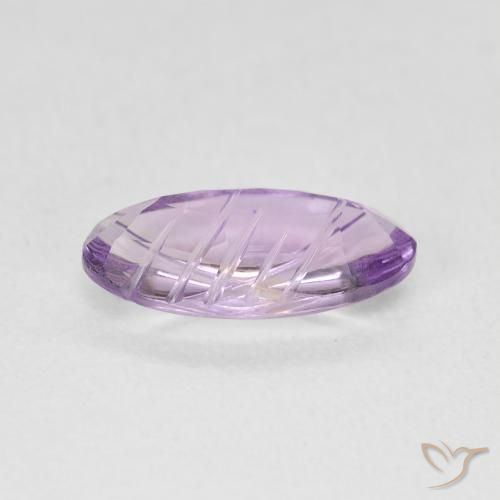 Améthyste Violet rose moyen naturelle ovale, 1.86 ct, Transparent