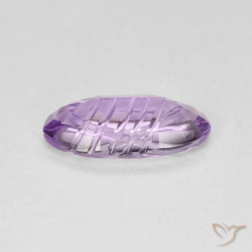 Améthyste Violet moyen naturelle ovale, 1.76 ct, Transparent