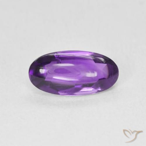 1.27ct Naturel Medium Light-Violet Améthyste, ovale, Transparent