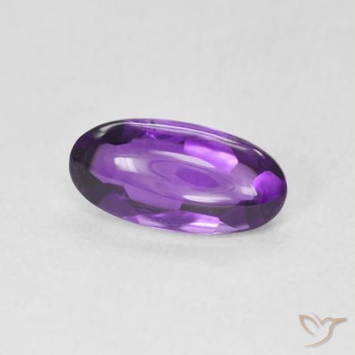 Améthyste Medium Light-Violet naturelle ovale, 1.27 ct, Transparent