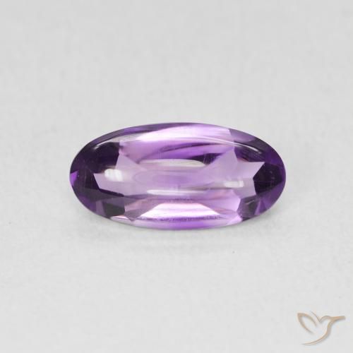 1.14ct Naturel Violet moyen Améthyste, ovale, Transparent