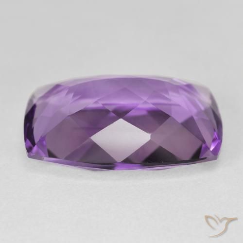Améthyste Violet violacé naturelle Coussin, 17.29 ct, VVS