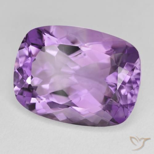 Améthyste Pourpre violacé moyen naturelle Coussin, 18.30 ct, VVS-VS