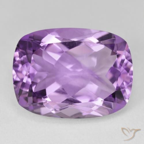 18.37ct Naturel Light-Medium Violet Améthyste, Coussin, VVS-VS