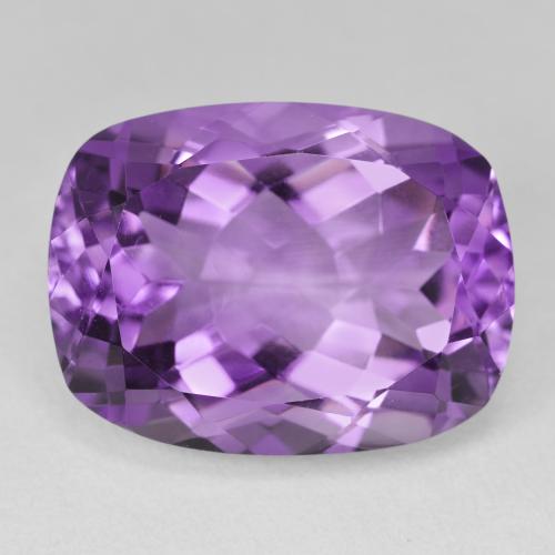 19.50ct Naturel Violet moyen Améthyste, Coussin, VVS-VS