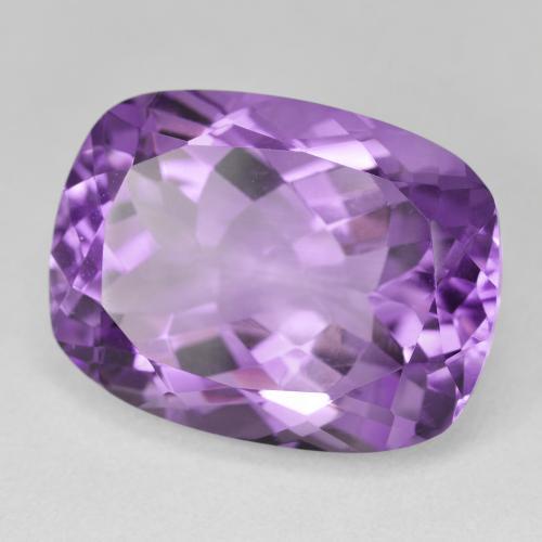 Améthyste Violet moyen naturelle Coussin, 19.50 ct, VVS-VS