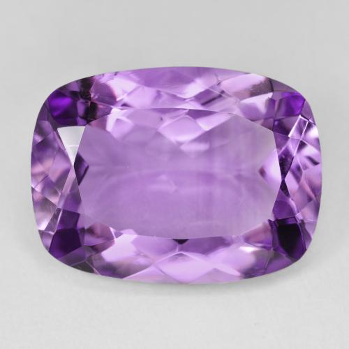 15.62ct Naturel Medium Light Purplish-Violet Améthyste, Coussin, VVS-VS