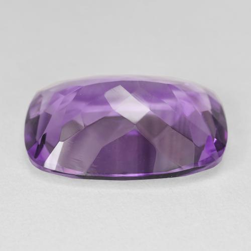 Améthyste Medium Light Purplish-Violet naturelle Coussin, 15.62 ct, VVS-VS