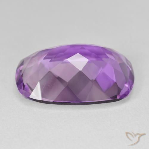 Améthyste Violet moyen naturelle Coussin, 15.61 ct, VVS-VS