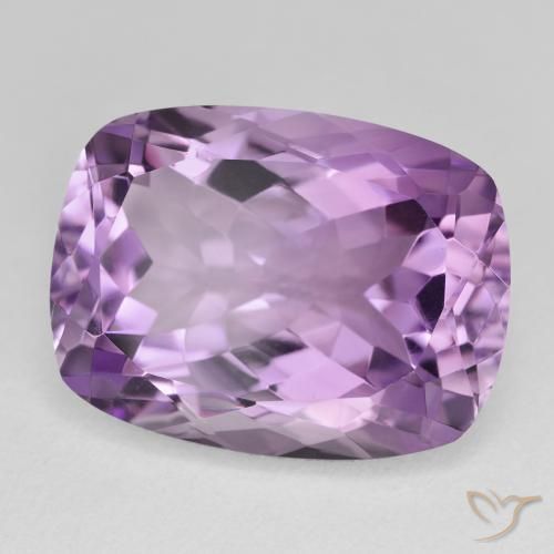 Améthyste Light-Medium Violet naturelle Coussin, 19.44 ct, VVS-VS