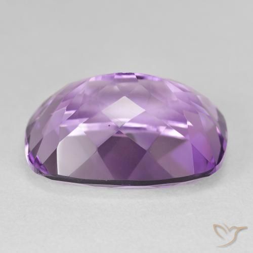 Améthyste Light-Medium Violet naturelle Coussin, 19.44 ct, VVS-VS