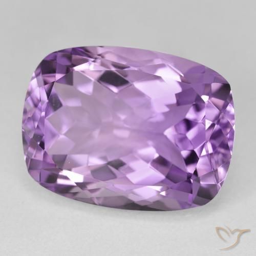 Améthyste Violet moyen naturelle Coussin, 20.15 ct, VVS-VS