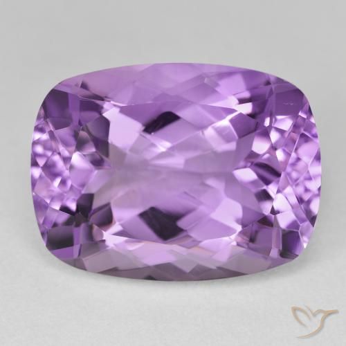 20.06ct Naturel Light-Medium Violet Améthyste, Coussin, VVS-VS