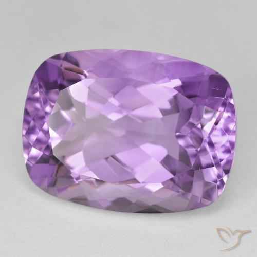 Améthyste Light-Medium Violet naturelle Coussin, 20.06 ct, VVS-VS