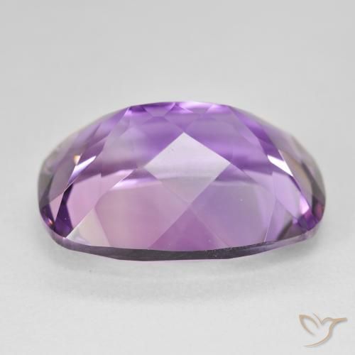 Améthyste Violet moyen naturelle Coussin, 18.71 ct, VVS