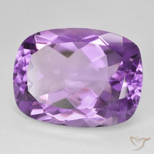 Améthyste Medium Dark-Violet naturelle Coussin, 18.82 ct, VVS
