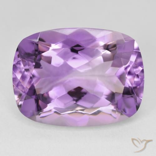 19.13ct Naturel Violet Rosâtre Améthyste, Coussin, VVS