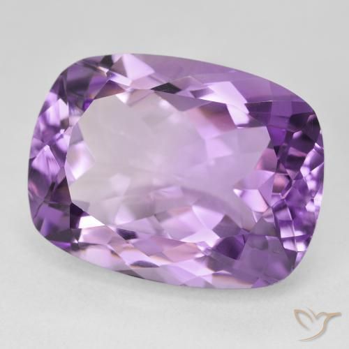 Améthyste Violet rosé foncé naturelle Coussin, 19.70 ct, VVS