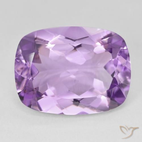 17.03ct Naturel Violet rose moyen Améthyste, Coussin, VVS