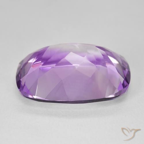 Améthyste Violet rose moyen naturelle Coussin, 17.03 ct, VVS