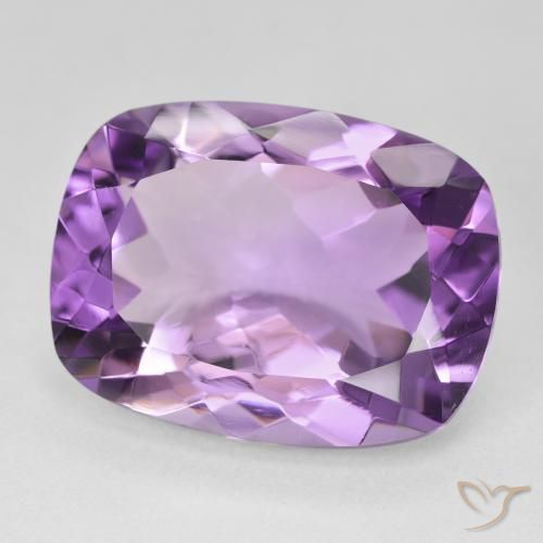 Améthyste Light-Medium Violet naturelle Coussin, 16.52 ct, VVS