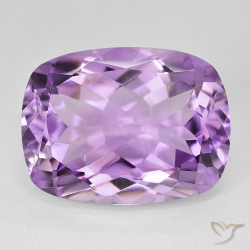 18.75ct Naturel Violet Rosâtre Améthyste, Coussin, VVS
