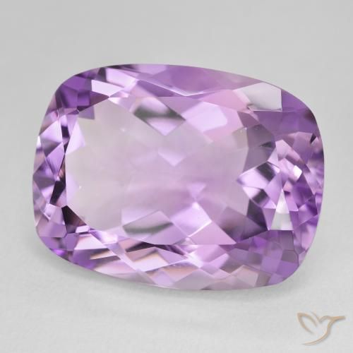 Améthyste Violet Rosâtre naturelle Coussin, 18.75 ct, VVS