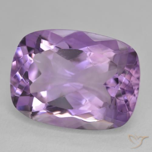Améthyste Violet moyen naturelle Coussin, 18.69 ct, VVS