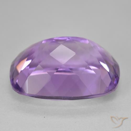 Améthyste Violet moyen naturelle Coussin, 20.24 ct, VVS