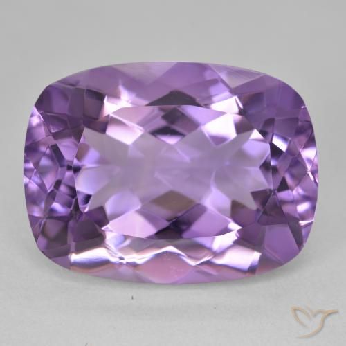 19.18ct Naturel Violet moyen Améthyste, Coussin, VVS