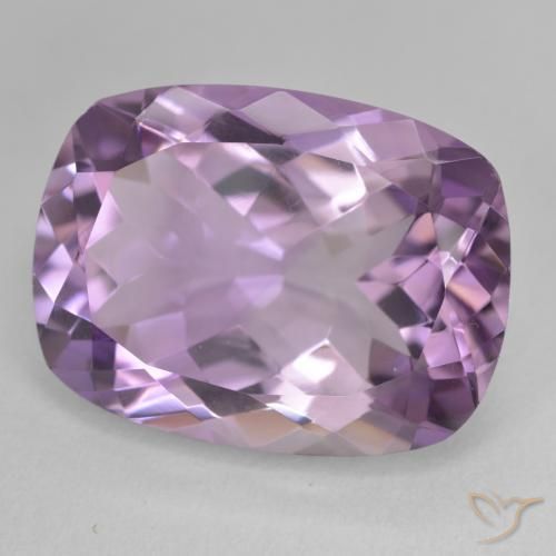 Améthyste Light-Medium Violet naturelle Coussin, 18.25 ct, VVS