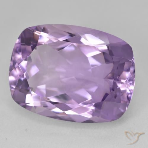 Améthyste Violet moyen naturelle Coussin, 20.58 ct, VVS