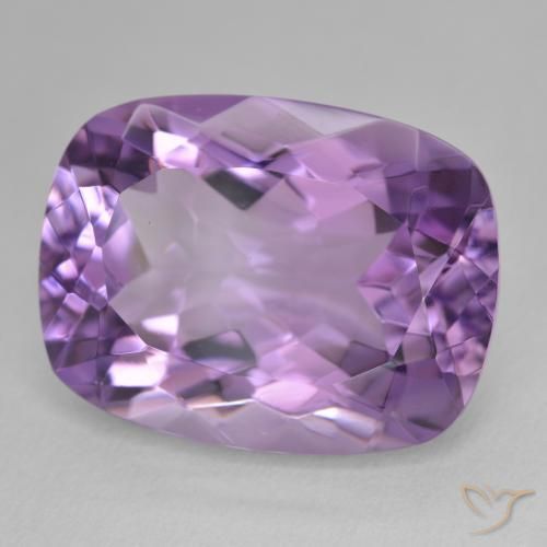 Améthyste Violet aubergine naturelle Coussin, 18.92 ct, VVS