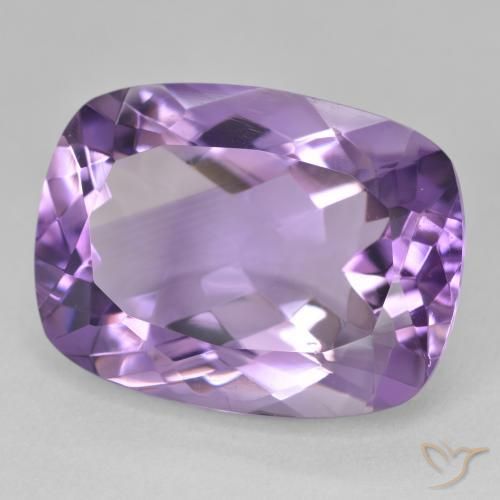 Améthyste Violet moyen naturelle Coussin, 18.16 ct, VVS
