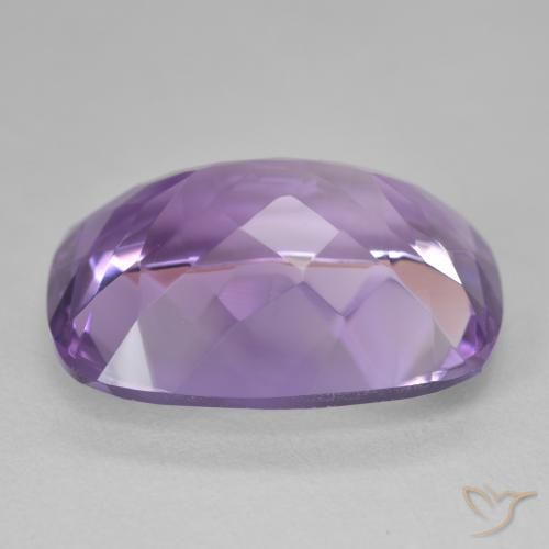Améthyste Violet moyen naturelle Coussin, 18.16 ct, VVS