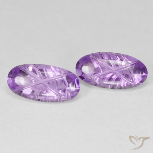 Shop natural 4.09ct Pourpre violacé moyen Améthyste gems, ovale, from Brésil at GemSelect. In stock, global shipping!